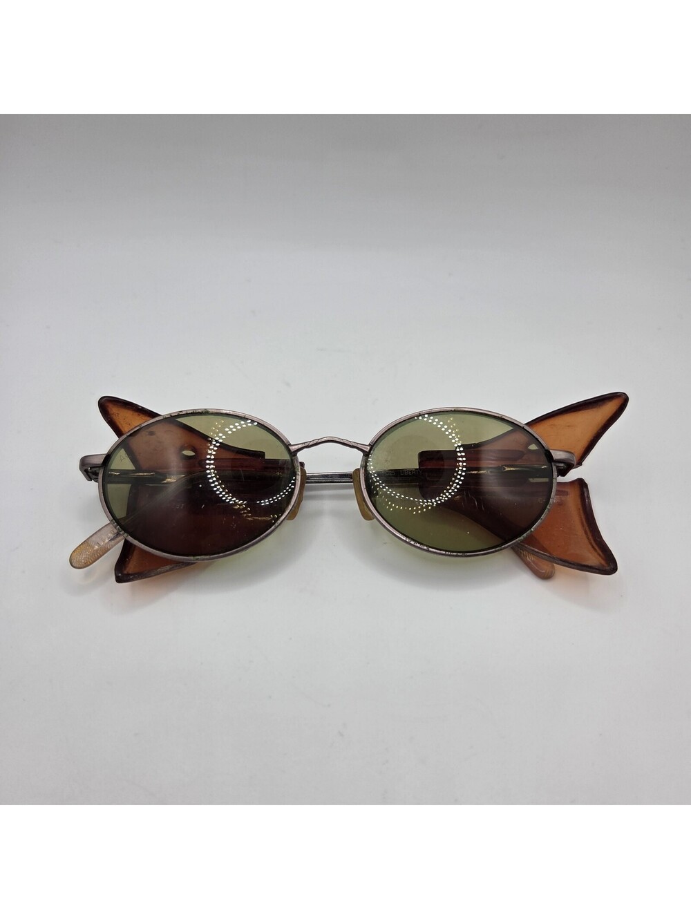 Vintage Liberty USA Z87 Glasses FRAMES LSS75 #2 Removable Safety Sides Green